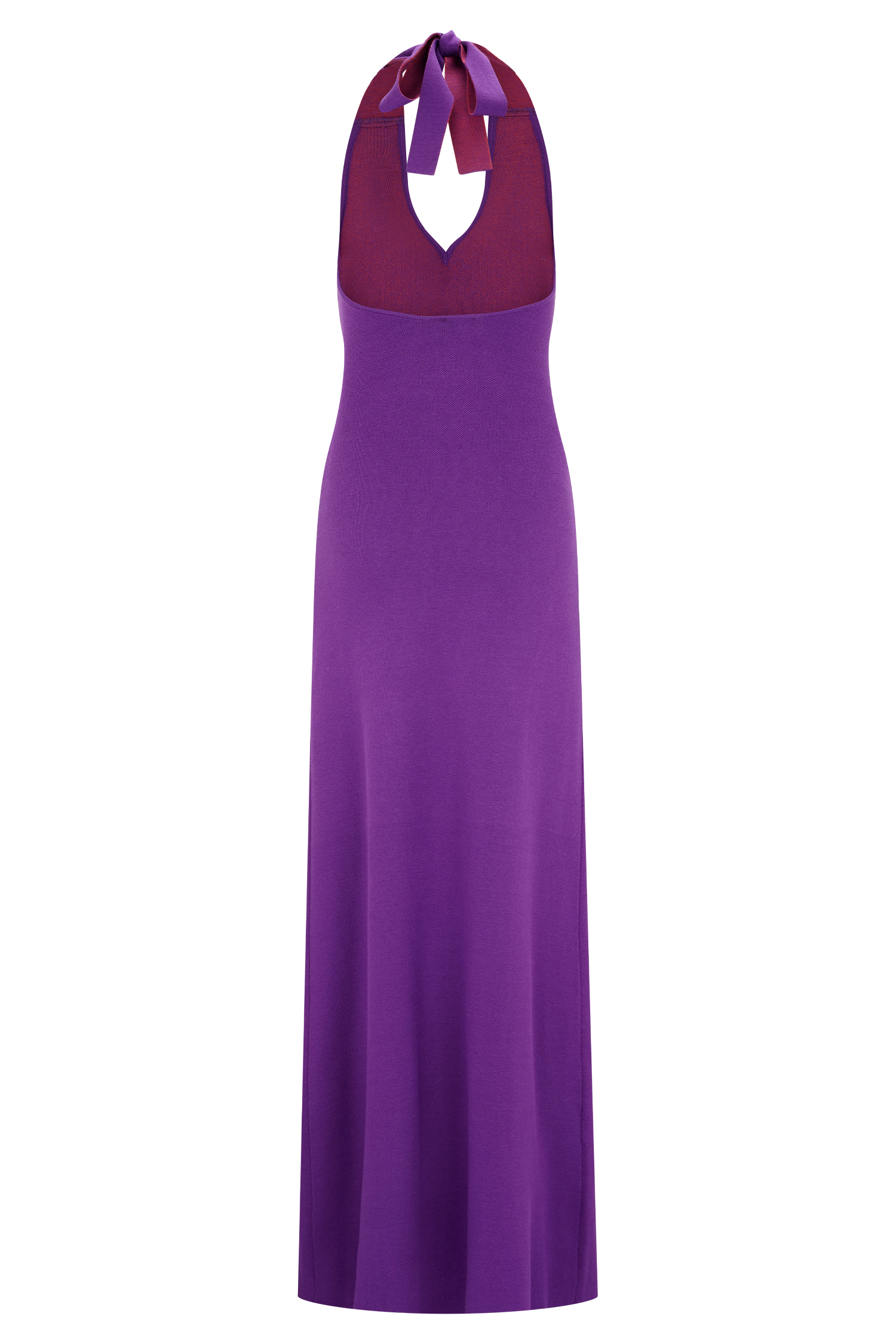 Stacy Knit Halter Maxi Dress - Multicolour