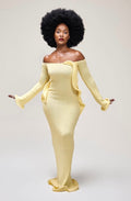 Sandrine Butter Yellow Dress