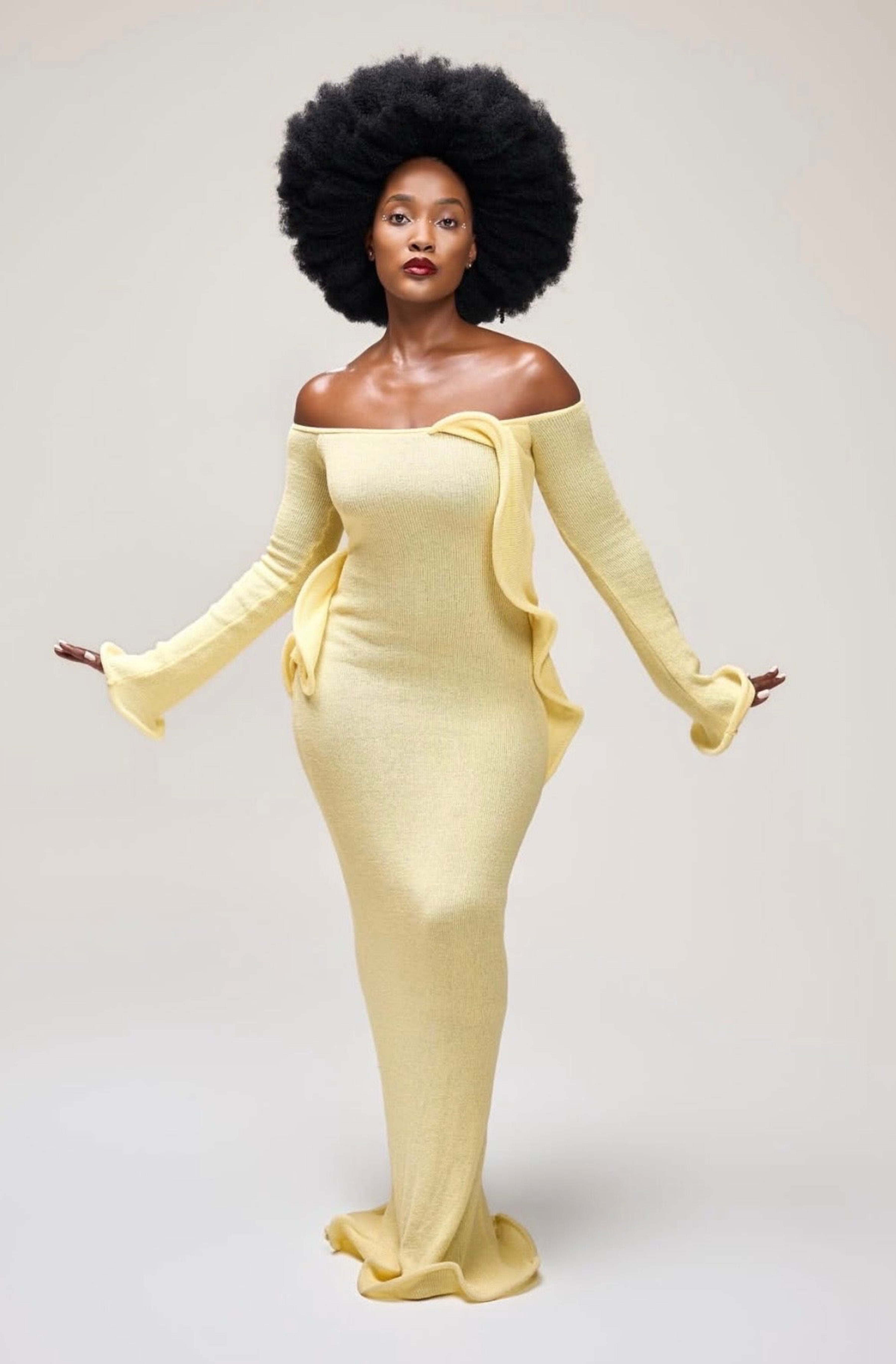 Sandrine Butter Yellow Dress