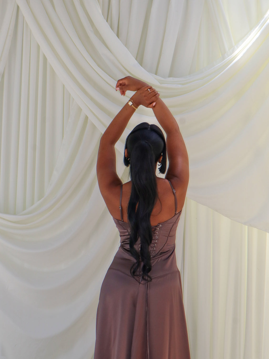 ANABELLA Lace up Dress