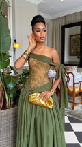 Miel Temi Dress - Olive Green