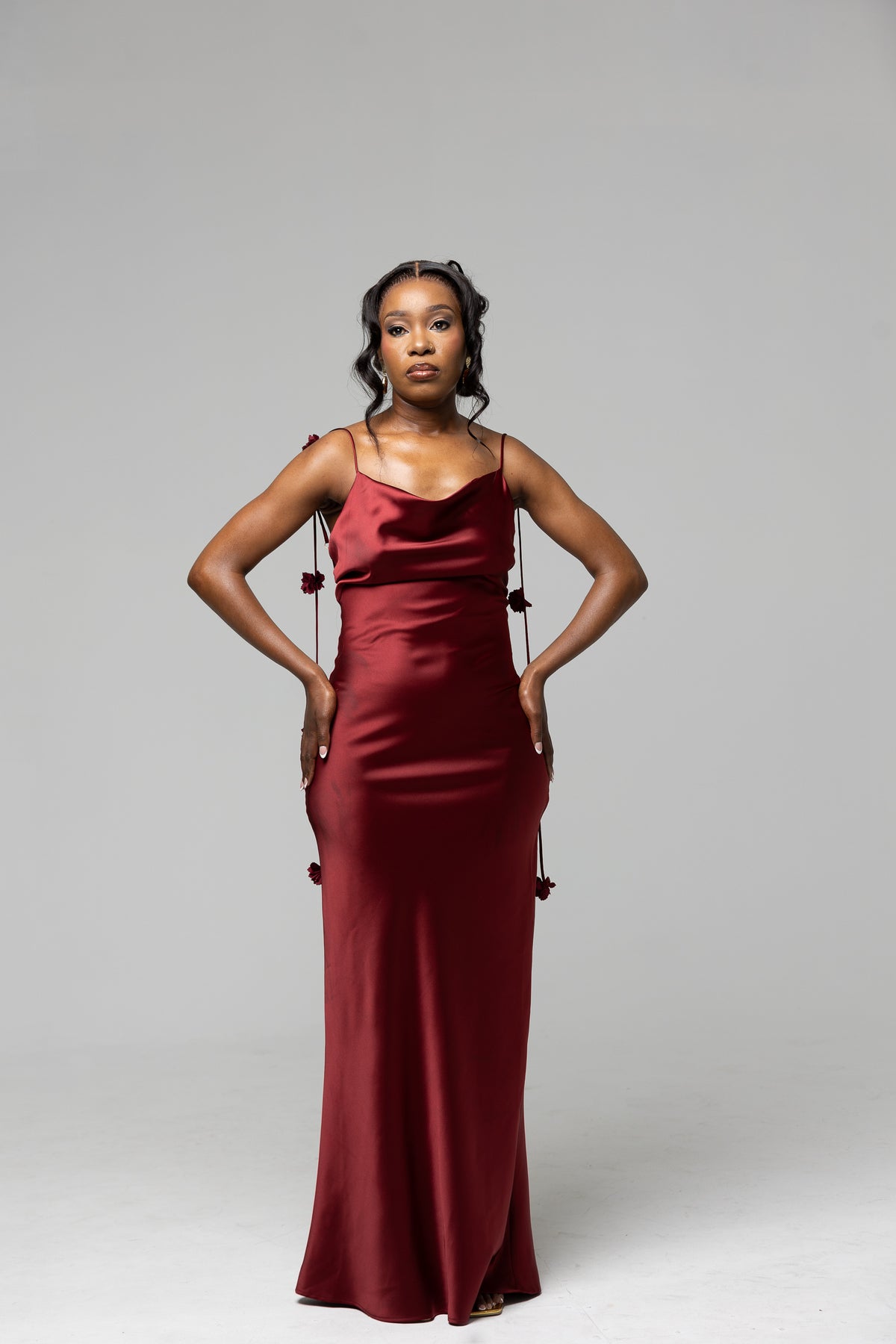 Slip Maxi Dress - Burgundy