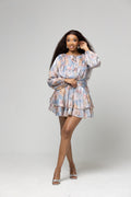 Floral Tiered Dress - Multicolour