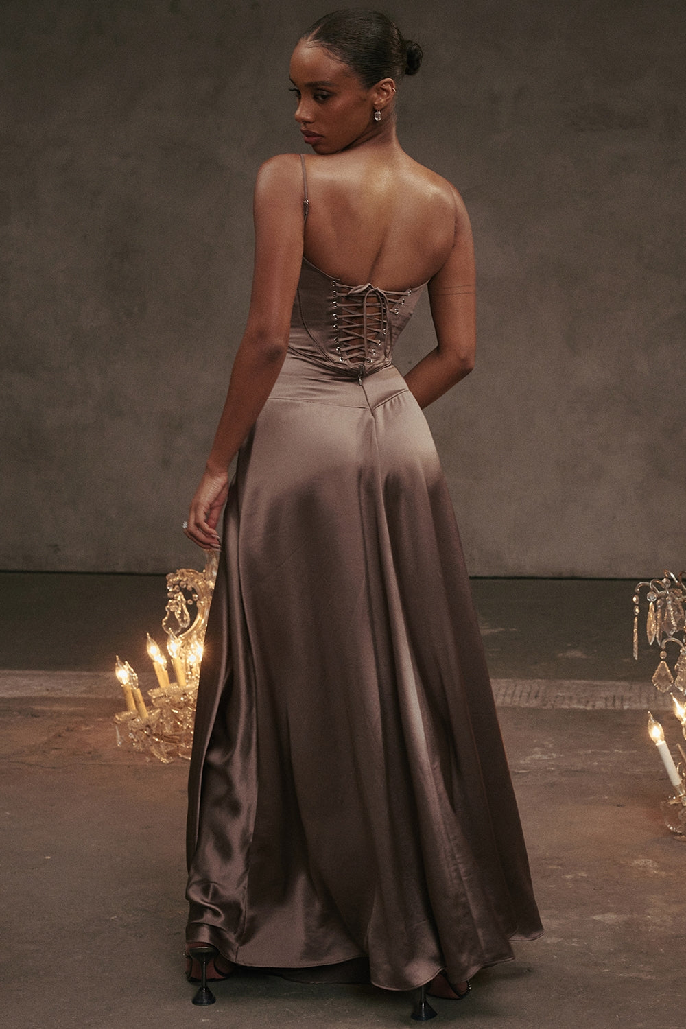 Anabella Dress - Smoke